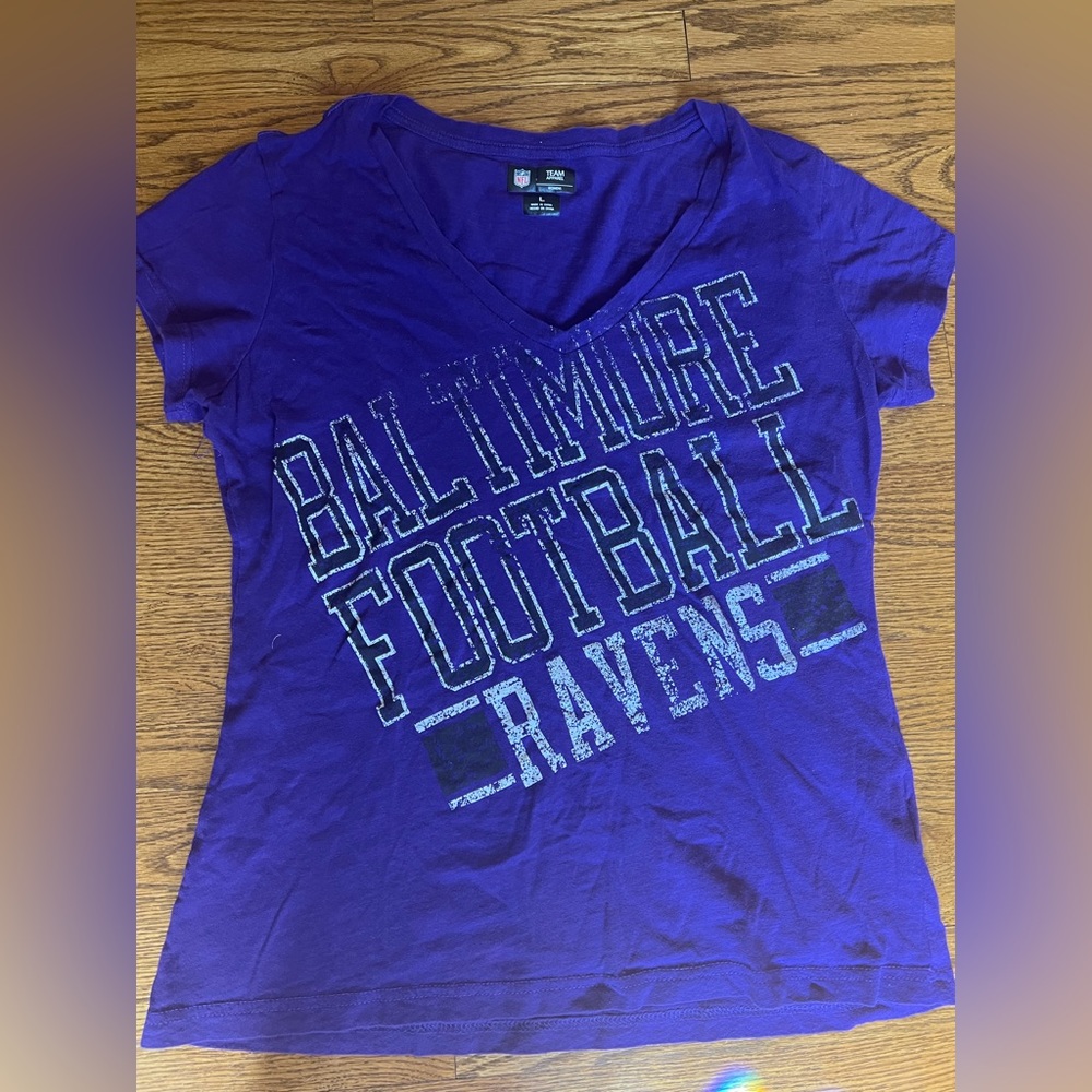Purple RAVENS Vneck tshirt